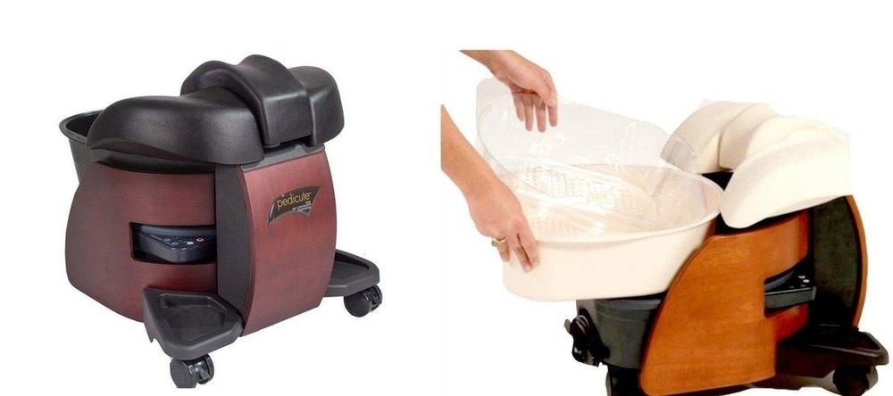 Pipeless No Plumbing Basins - Portable & No-Plumbing Pedicure Spa Baths