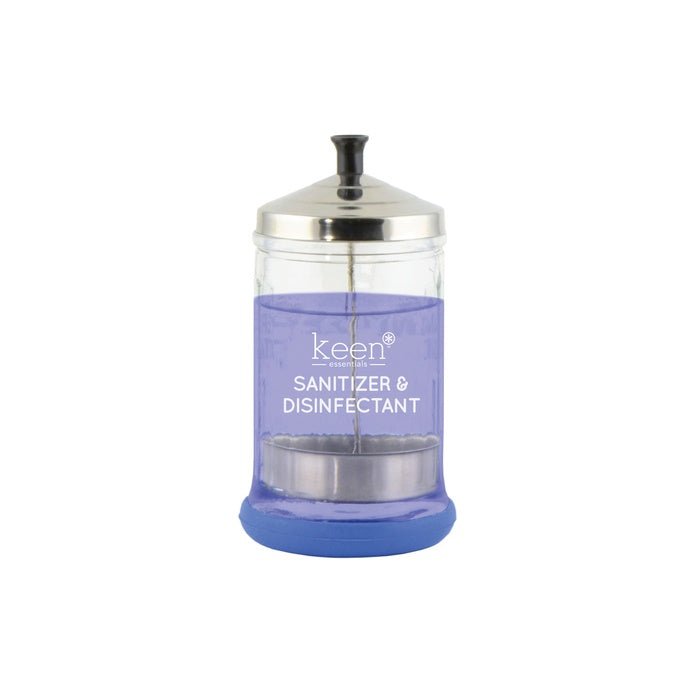 Keen Glass Sanitizer & Disinfectant Jar