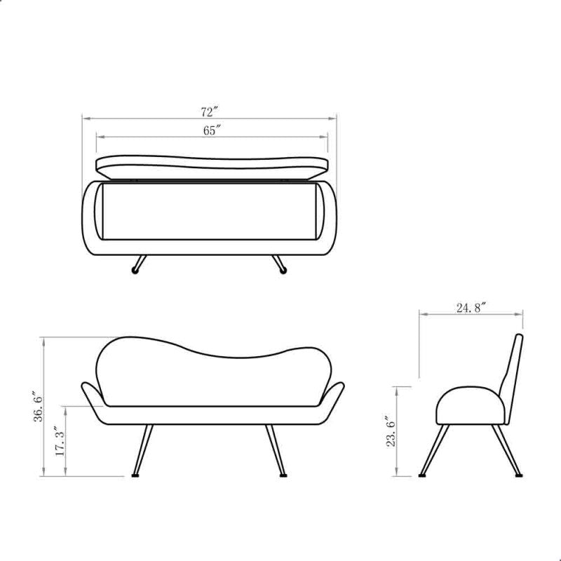 Dream In Reality DIR Passione Waiting Bench Customer &amp; Waiting Chairs - ChairsThatGive