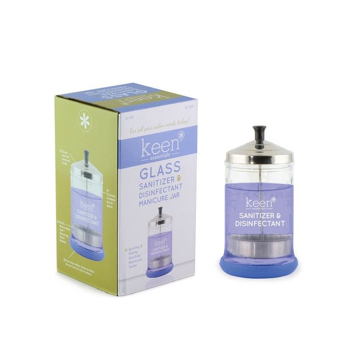 Keen Glass Sanitizer & Disinfectant Jar