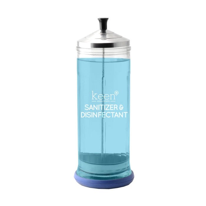 Keen Glass Sanitizer &amp; Disinfectant Jar