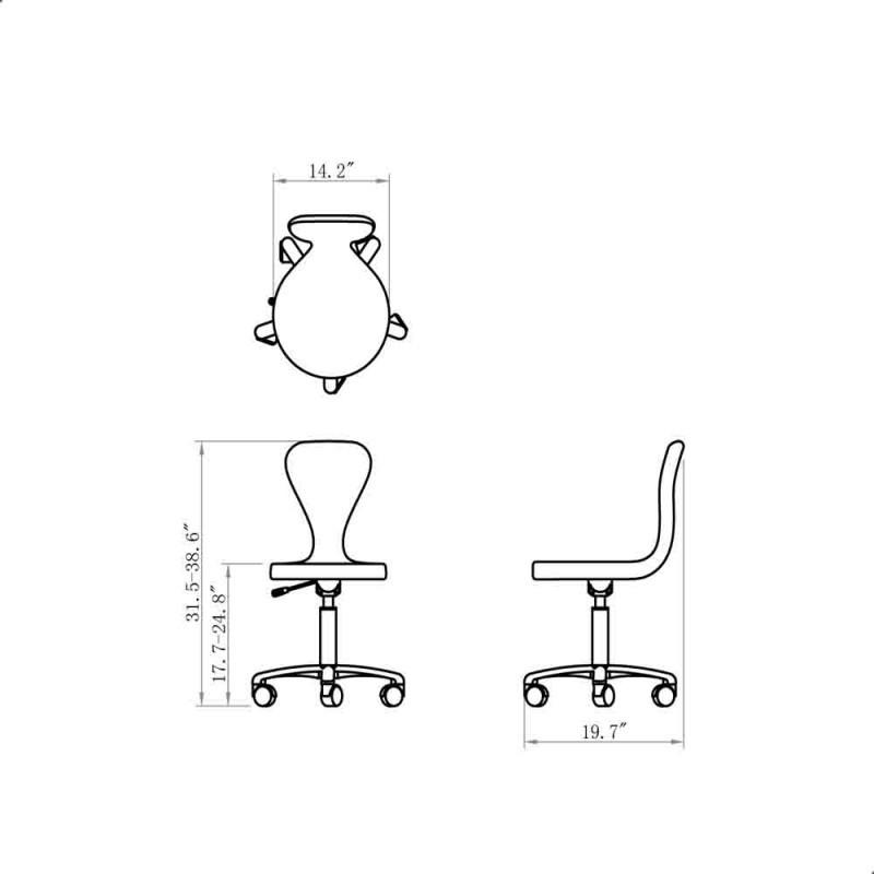 Dream In Reality DIR Futuro Salon Stool Salon Stools - ChairsThatGive