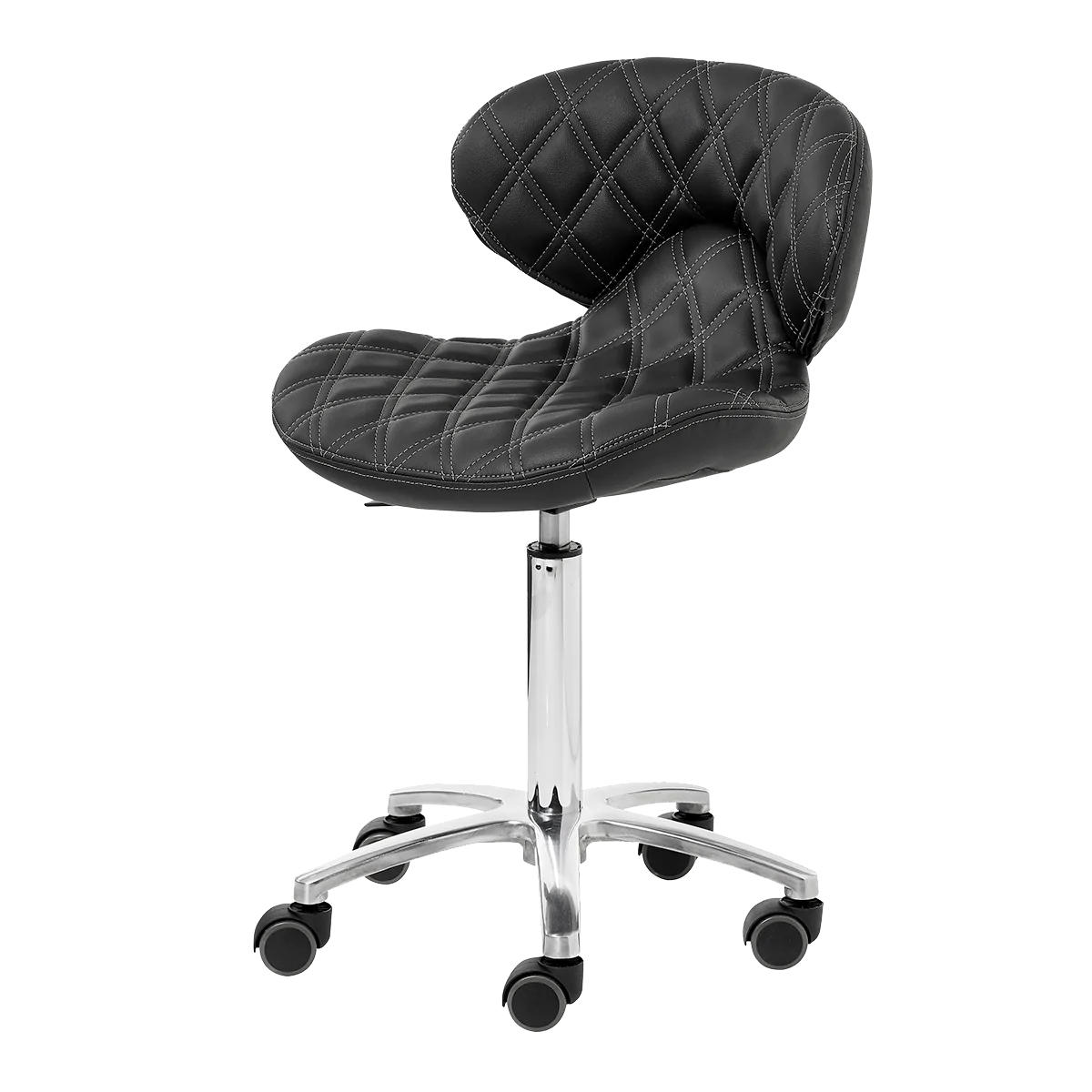 Whale Spa Lexi II High - Diamond Quilted Leather Technician Stool
