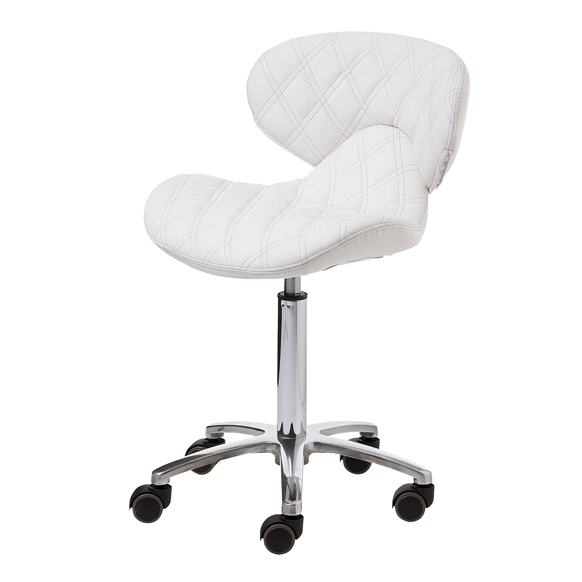 Whale Spa Lexi II High - Diamond Quilted Leather Technician Stool