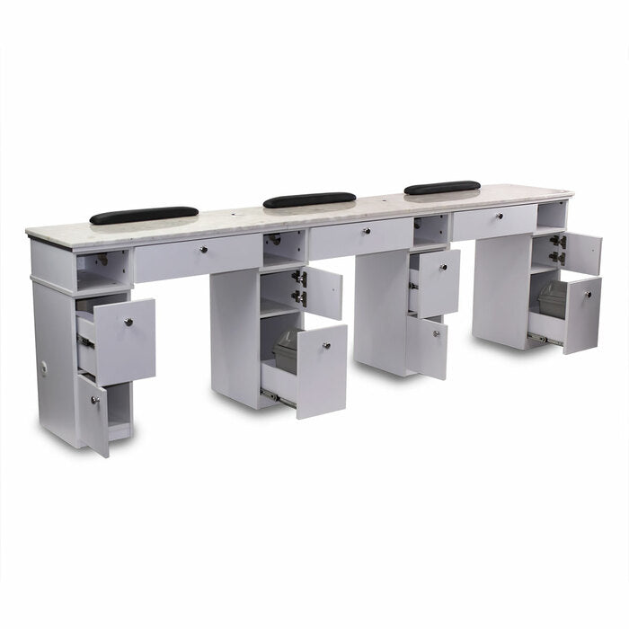 Mayakoba Sonoma Triple Manicure Table