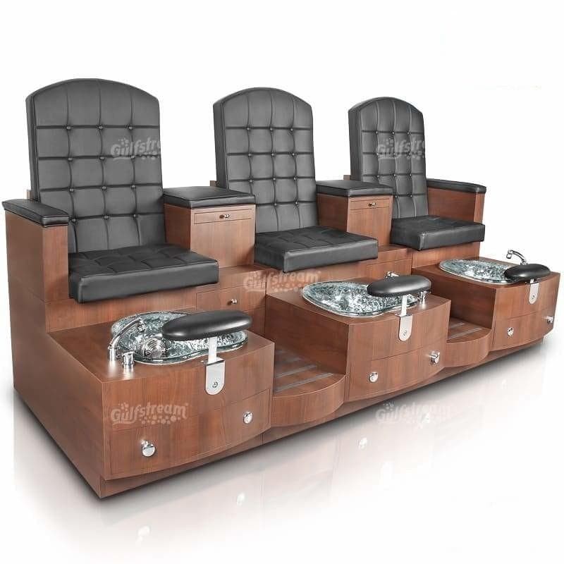 Gulfstream Gulfstream Paris Triple Bench Spa &amp; Pedicure Chair Pedicure &amp; Spa Chairs - ChairsThatGive
