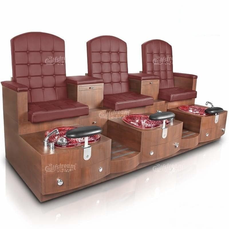 Gulfstream Gulfstream Paris Triple Bench Spa & Pedicure Chair Pedicure & Spa Chairs - ChairsThatGive