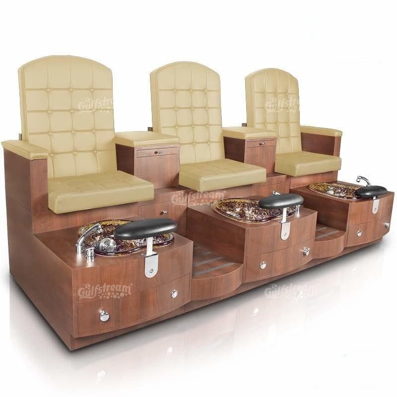 Gulfstream Gulfstream Paris Triple Bench Spa &amp; Pedicure Chair Pedicure &amp; Spa Chairs - ChairsThatGive