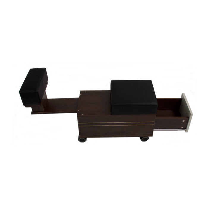 Mayakoba Alera Pedicure Cart with Footrest