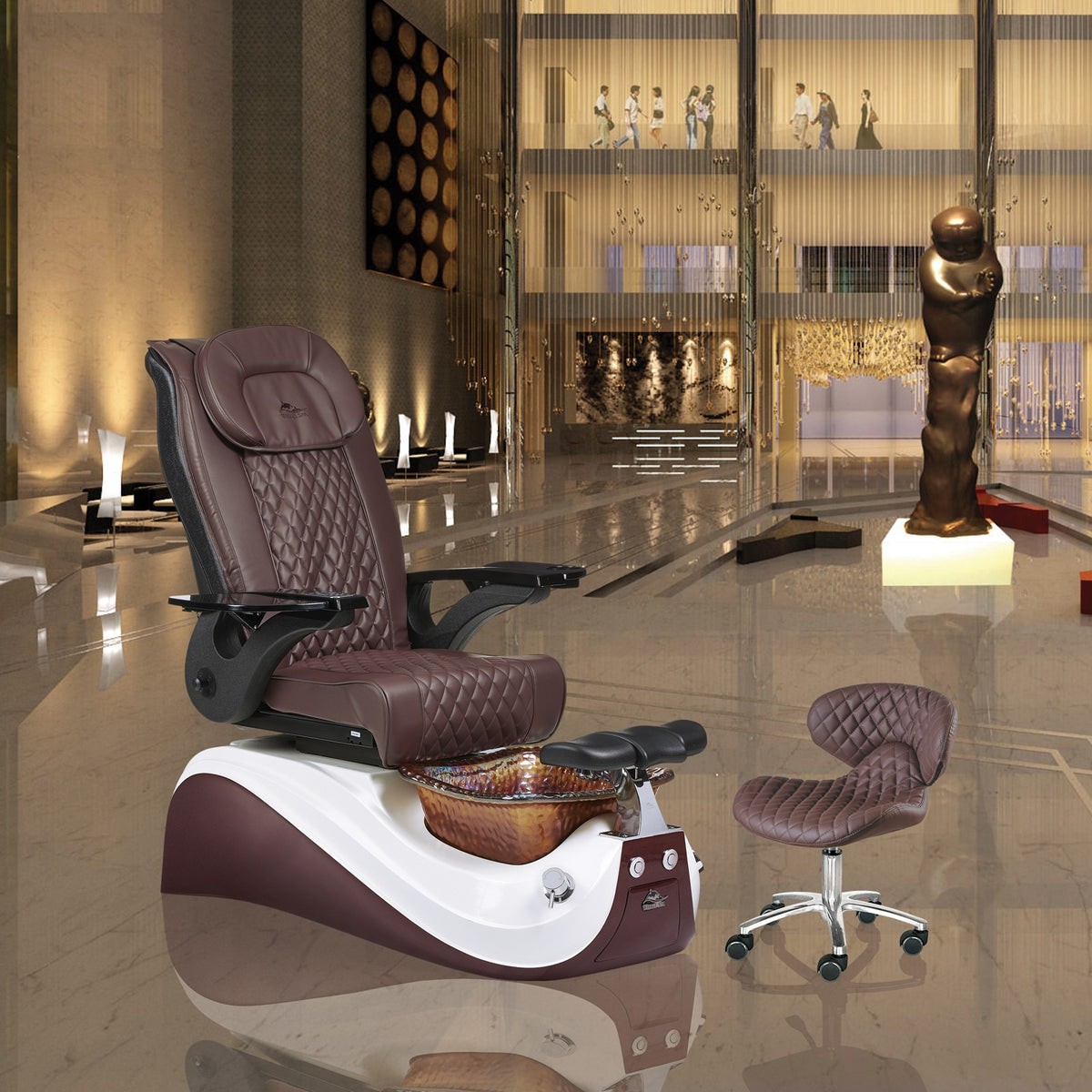 Round Seat Cushion Pedicure Salon Massage Beauty Saddle Stool - China  Beauty Stool, Pedicure Stool