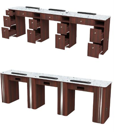 Mayakoba Avon I Triple Manicure Table