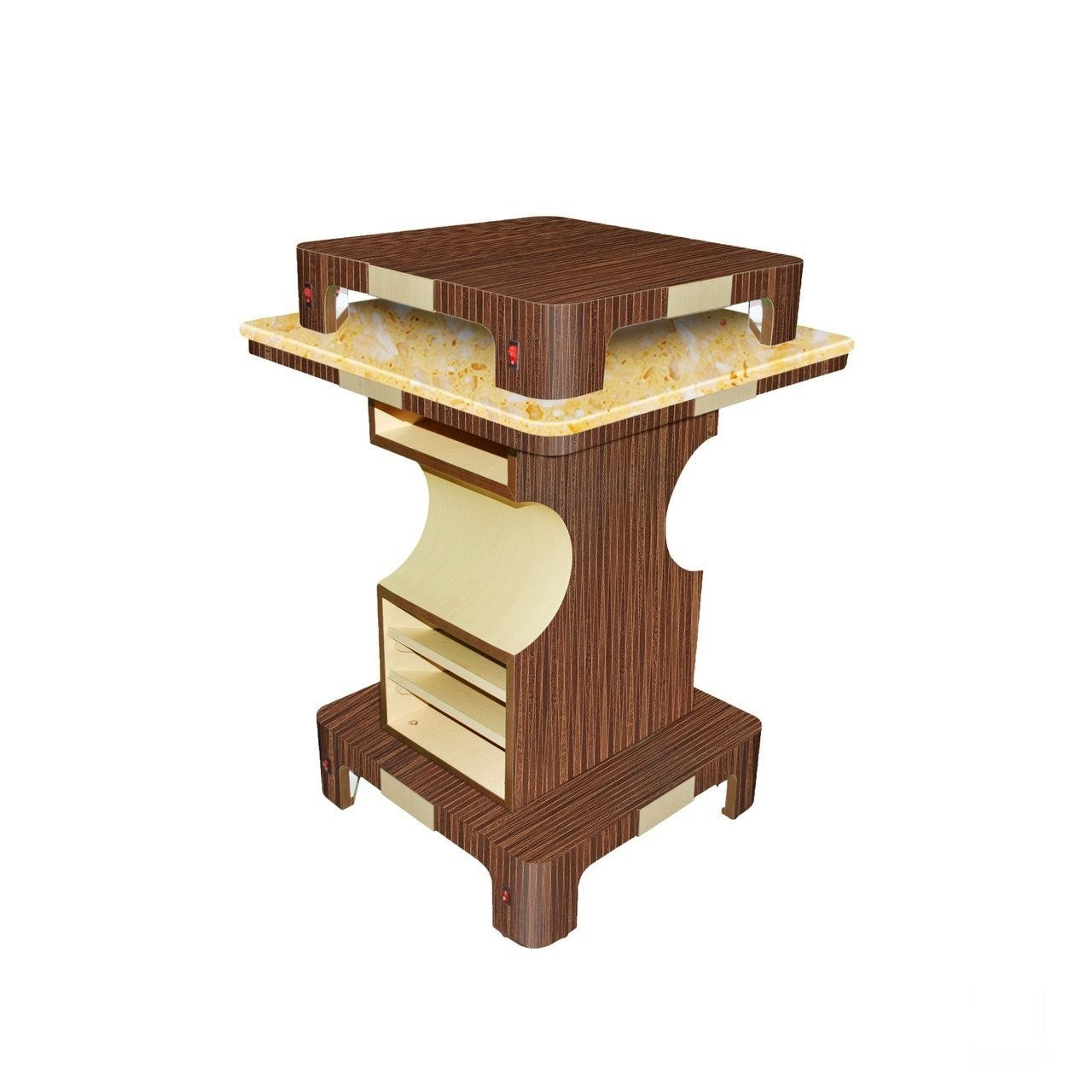 Mayakoba Mayakoba Verona II Square Nail Dryer Table Manicure Nail Table - ChairsThatGive