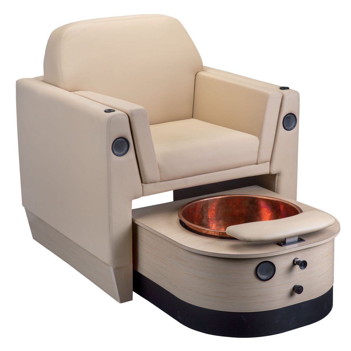 LEC Wilshire M™ Pedicure Chair with Manual Pedi Tub